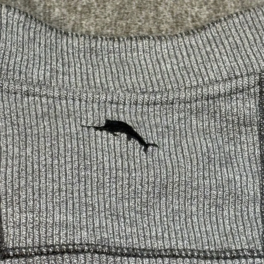 Tommy Bahama Mens XL Gray 1/4 Button Pullover‎ Mock Neck Sweater Henley Shirt